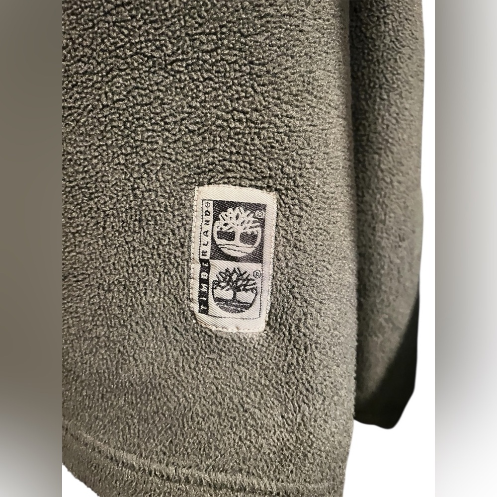 Timberland Men's Olive Zip-Up Sweater - Picture 3 of 6